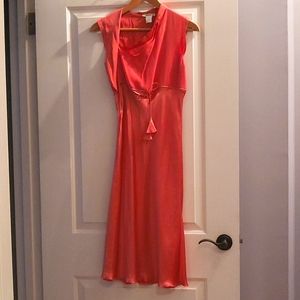 Vivienne Tam 100% silk asymmetrical neck dress size 0